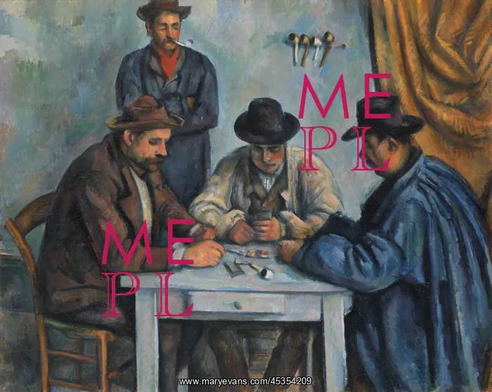 : The Card Players, by Paul Cezanne : The Card Players, by Paul Cezanne