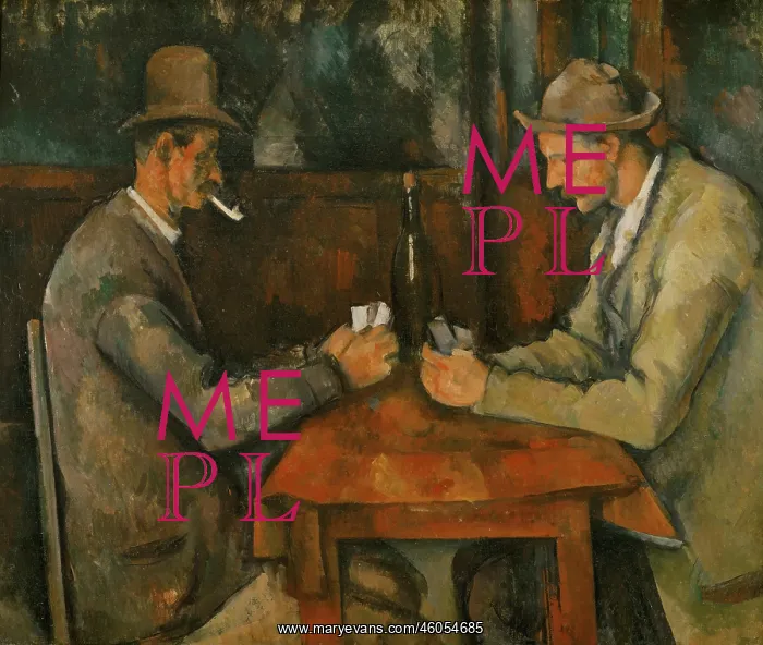 : The Card Players, by Paul Cezanne : The Card Players, by Paul Cezanne