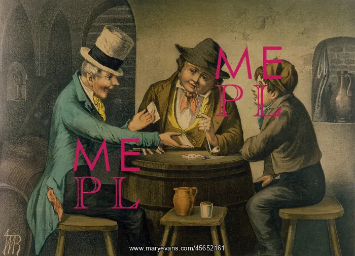  : A CARD SHARP / C.1850