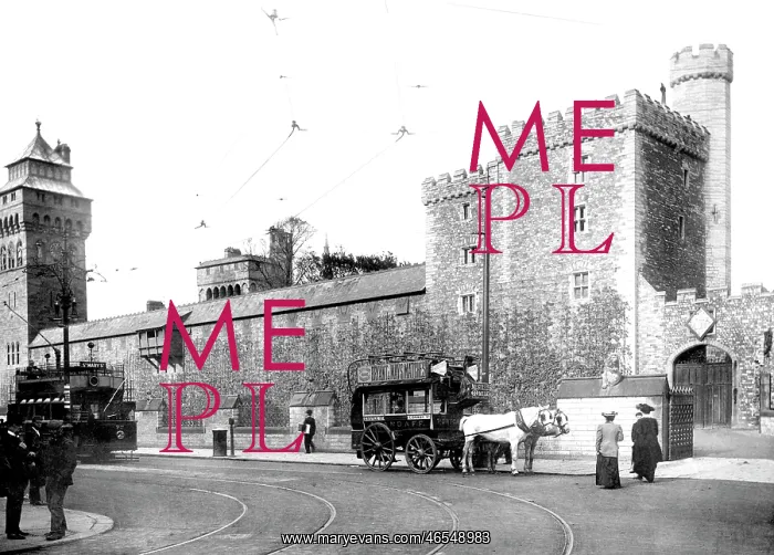  : Cardiff, Castle, south side c1903