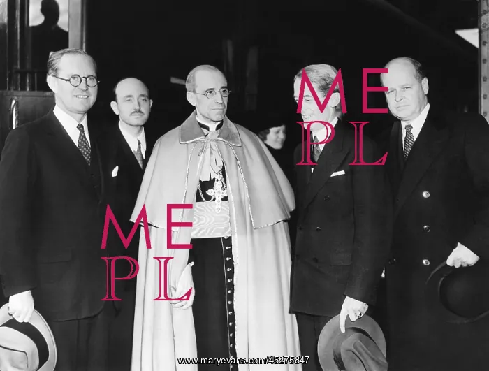 : Cardinal Eugenio Pacelli after a lunch with President : Cardinal Eugenio Pacelli after a lunch with President