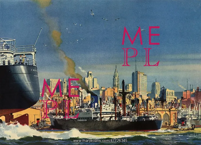 : Cargo Ship arrives at Philadelphia : Cargo Ship arrives at Philadelphia