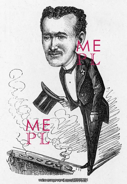 : Caricature of the actor Augustus Harris : Caricature of the actor Augustus Harris
