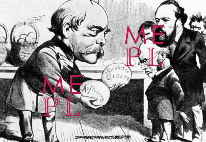 : Caricature on Chancellor Bismarck : Caricature on Chancellor Bismarck