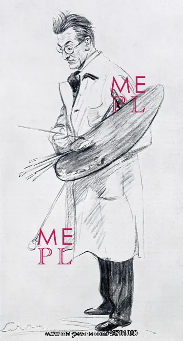 : Caricature of Gerald Kelly : Caricature of Gerald Kelly