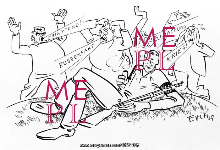 : Caricature to the German-Soviet anti-attack pact, 1939 : Caricature to the German-Soviet anti-attack pact, 1939
