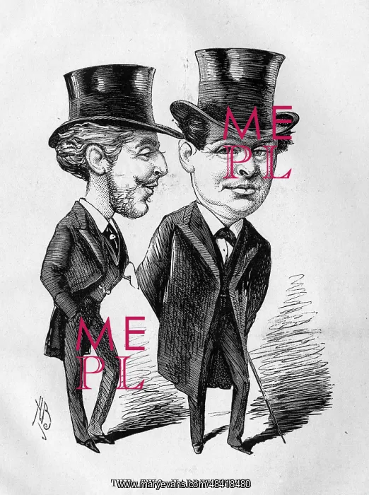 : Caricature, The Two Harry Ulphs : Caricature, The Two Harry Ulphs