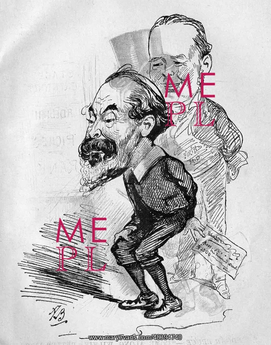 : Caricature of Henry Labouchere, Liberal MP : Caricature of Henry Labouchere, Liberal MP