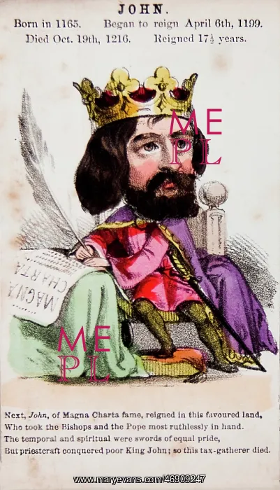 : Caricature and Humorous Verse - King John : Caricature and Humorous Verse - King John