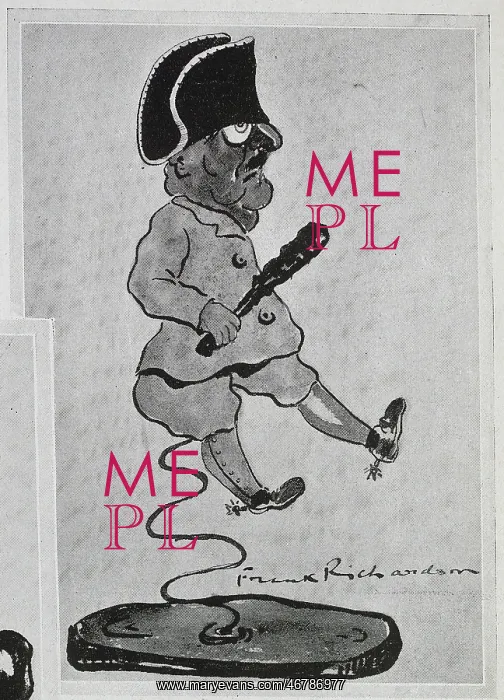 : Caricature illustration of John Redmond : Caricature illustration of John Redmond