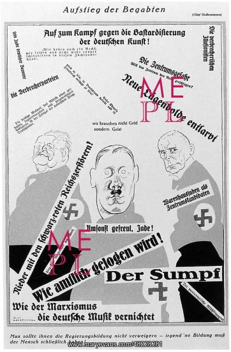 : Caricature of the NSDAP, 1930 : Caricature of the NSDAP, 1930