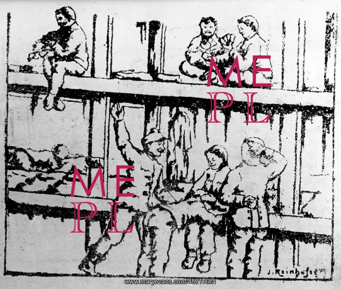 : Caricature of the war captivity in Russia : Caricature of the war captivity in Russia