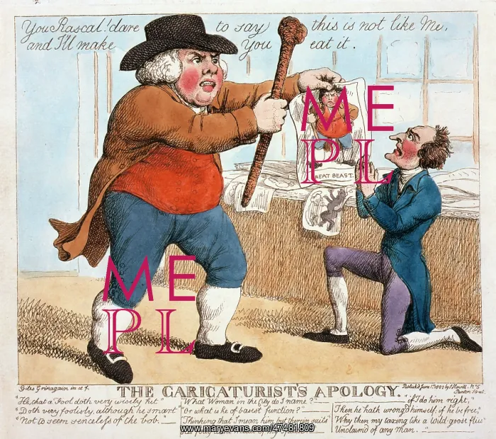 : The caricaturist's apology : The caricaturist's apology