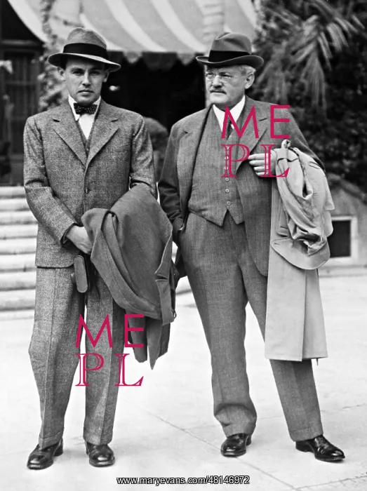 : Carl Bosch and his son, 1934 : Carl Bosch and his son, 1934
