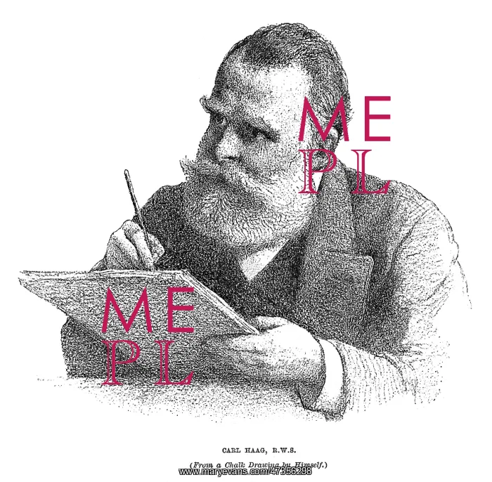  : CARL HAAG (1820 - 1915), German-English artist, self portrait