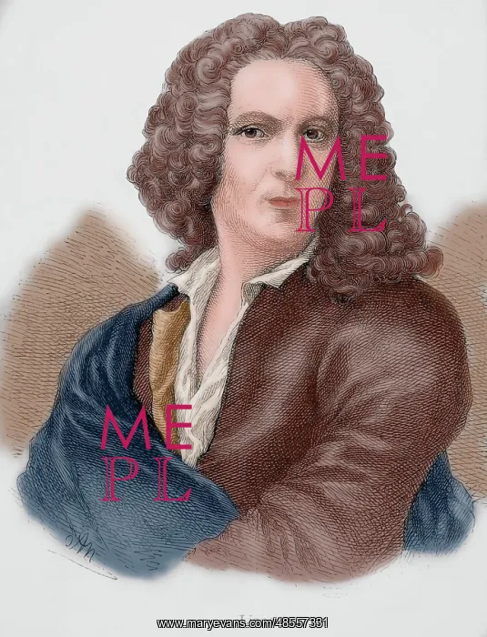 : Carl Linnaeus (1707-1778). Engraving. Colored : Carl Linnaeus (1707-1778). Engraving. Colored