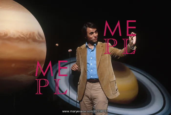 : Carl Sagan on the Set of Cosmos : Carl Sagan on the Set of Cosmos