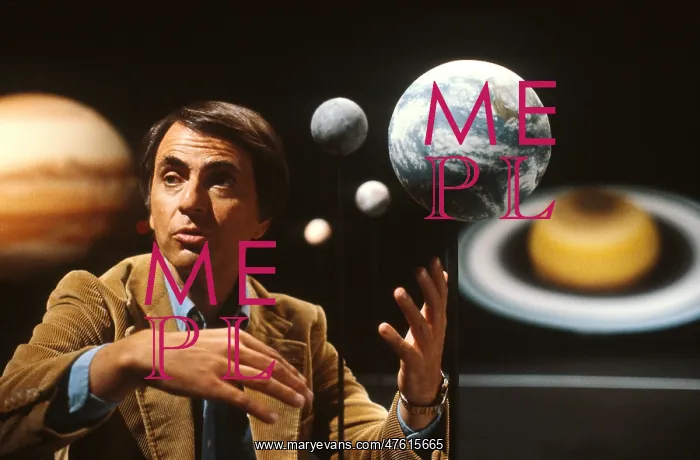 : Carl Sagan on the Set of Cosmos : Carl Sagan on the Set of Cosmos