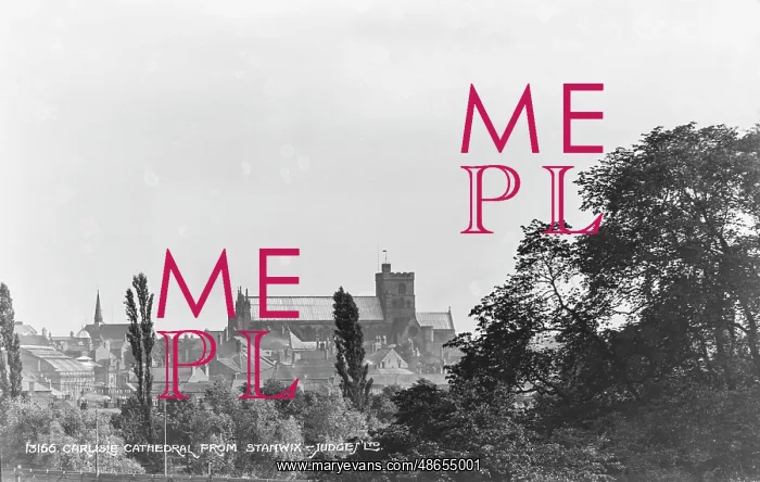 : Carlisle Cathedral from Stanwix : Carlisle Cathedral from Stanwix