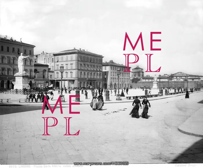 : Italy. Carlo Alberto Square in Leghorn : Italy. Carlo Alberto Square in Leghorn