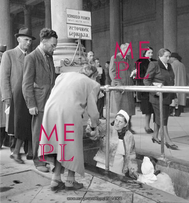 : Carlsbad - Czechoslovakia 1947. The Mill Colonade : Carlsbad - Czechoslovakia 1947. The Mill Colonade