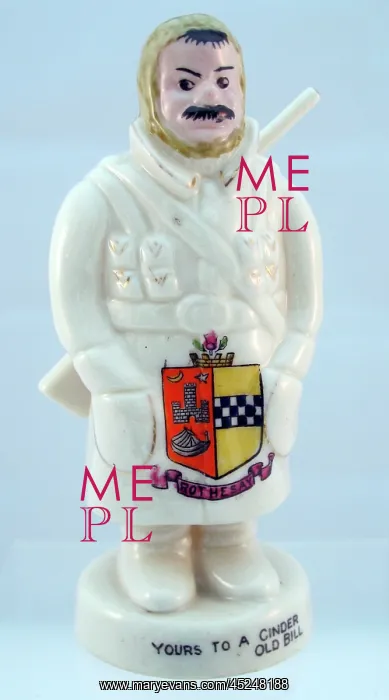 : Carlton China figure of Yours to a Cinder - Old Bill : Carlton China figure of Yours to a Cinder - Old Bill