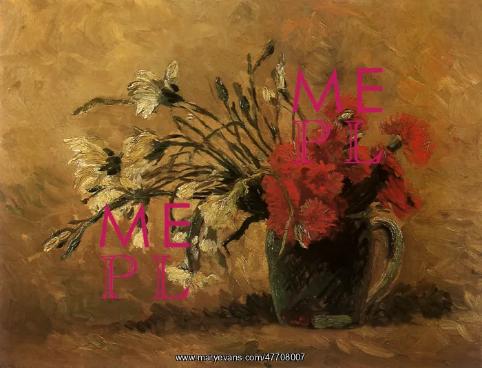 : Carnation Still Life, by Van Gogh : Carnation Still Life, by Van Gogh