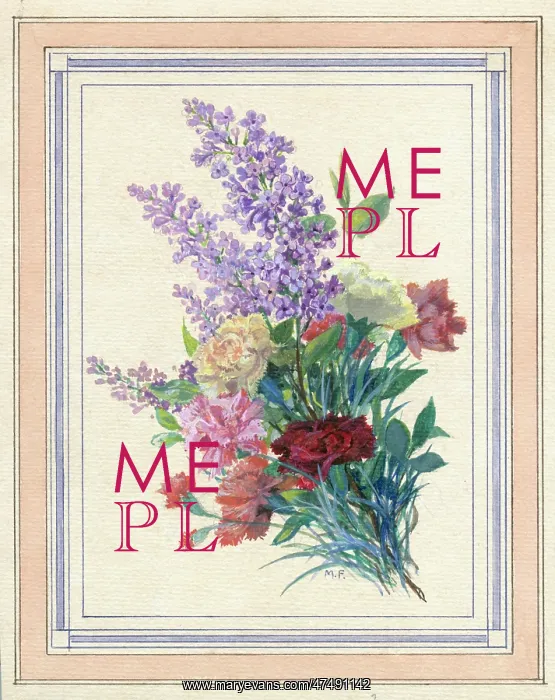 : Carnations and Lilac ' bunch of flowers : Carnations and Lilac ' bunch of flowers