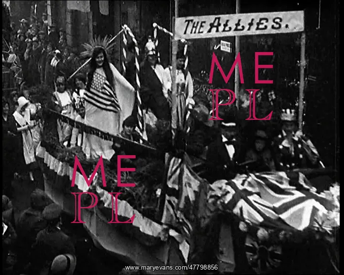 : Carnival Procession Passing By A Crowd. There : Carnival Procession Passing By A Crowd. There