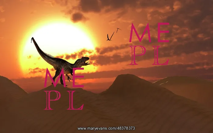 : A carnivorous Allosaurus calling out across a desert ? : A carnivorous Allosaurus calling out across a desert ?