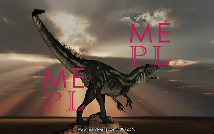 : A carnivorous Allosaurus dinosaur from Earth's : A carnivorous Allosaurus dinosaur from Earth's