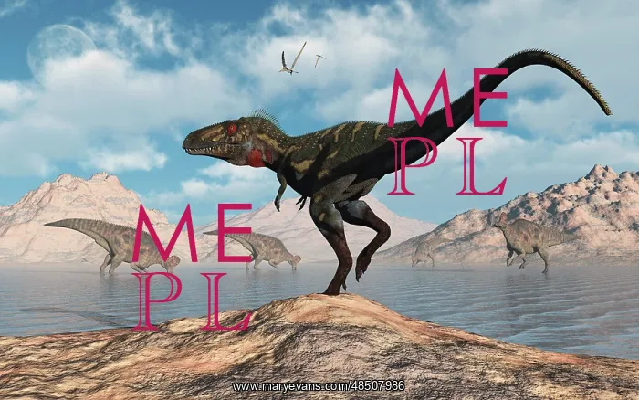 : A carnivorous Nanotyrannus stalking a herd of Corythosaurus : A carnivorous Nanotyrannus stalking a herd of Corythosaurus