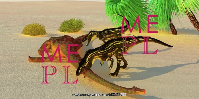 : Two carnivorous Torvosaurus bring down a Diplodocus dinosaur : Two carnivorous Torvosaurus bring down a Diplodocus dinosaur