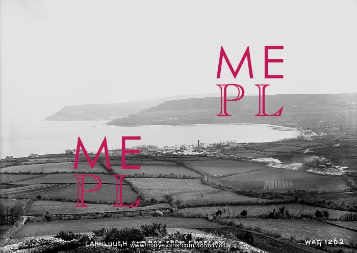 : Carnlough and Bay from Creggan : Carnlough and Bay from Creggan
