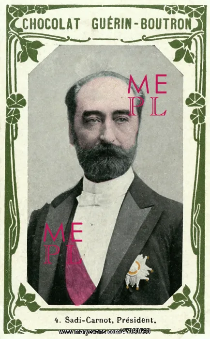 : CARNOT. MARIE-FRANCOIS-SADI CARNOT (1837 - 1894), French politician and President : CARNOT. MARIE-FRANCOIS-SADI CARNOT (1837 - 1894), French politician and President