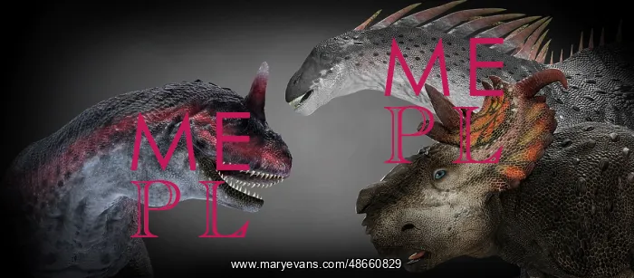  : Carnotaurus, Amargasaurus, and Pachyrhinosaurus dinosaurs