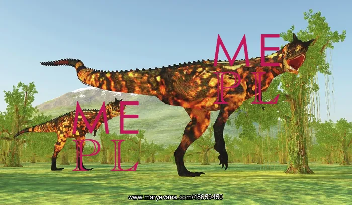 : Carnotaurus dinosaurs in South America during : Carnotaurus dinosaurs in South America during