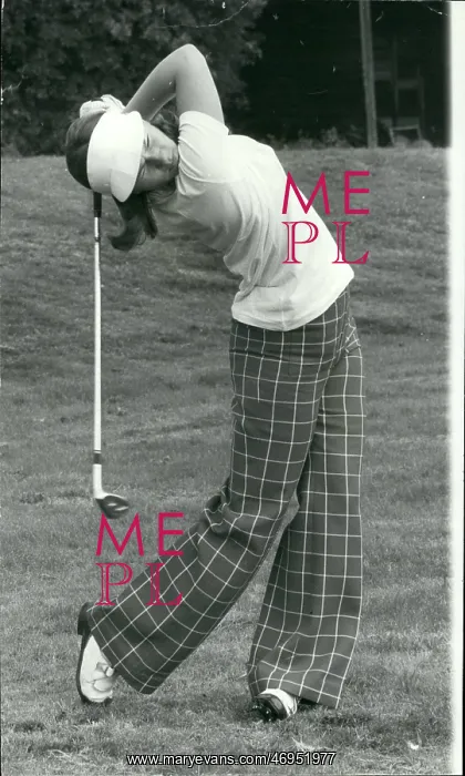 : Golf. Carole Redford during a practice session at Sunningdale today : Golf. Carole Redford during a practice session at Sunningdale today