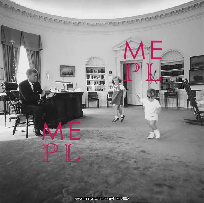 : Caroline and John Jr. dance in the Oval Office : Caroline and John Jr. dance in the Oval Office