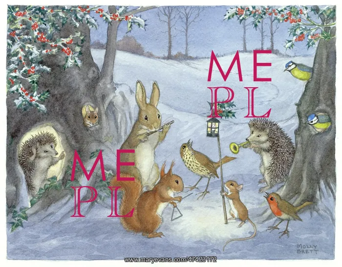 : Carolling animals by Molly Brett : Carolling animals by Molly Brett