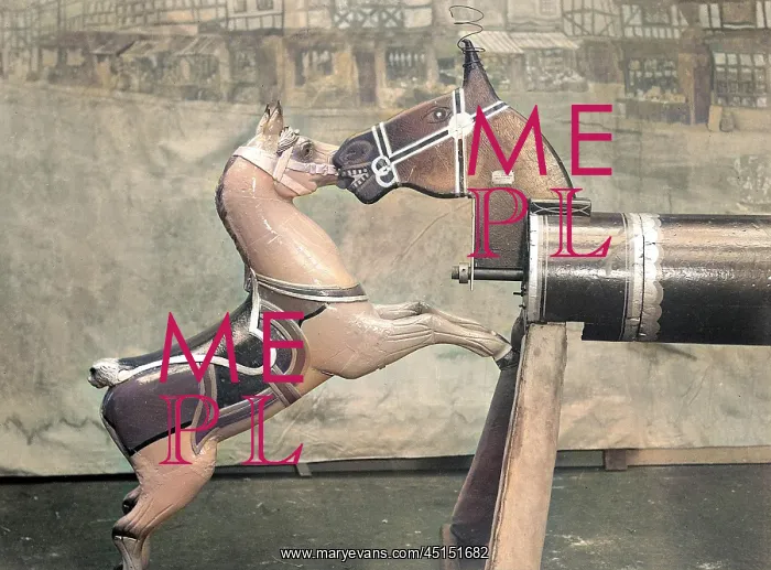 : Carousel Horses Kissing : Carousel Horses Kissing