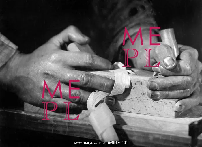  : Carpenter planing, 1940