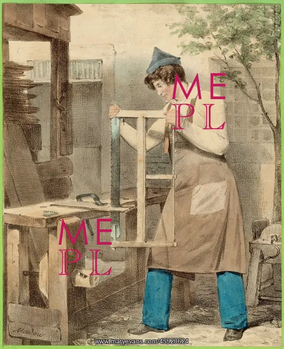 : CARPENTER AT WORK / SAWING : CARPENTER AT WORK / SAWING
