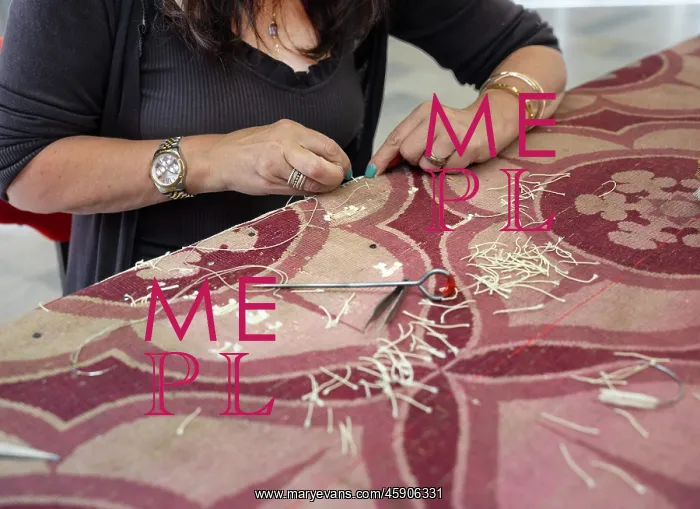 : Carpet restoration workshop, Mobilier National, Paris : Carpet restoration workshop, Mobilier National, Paris