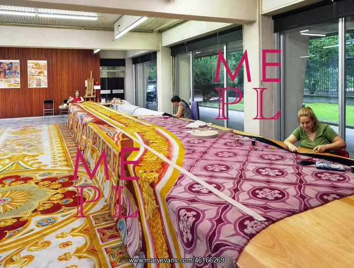 : Carpet restoration workshop, Mobilier National, Paris : Carpet restoration workshop, Mobilier National, Paris