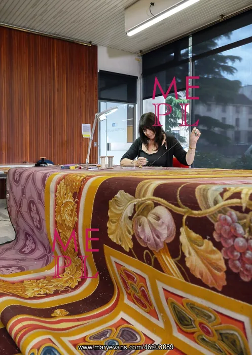  : Carpet restoration workshop, Mobilier National, Paris