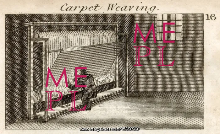 : Carpet weaving, Wilton : Carpet weaving, Wilton