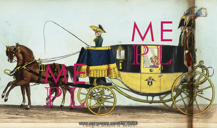 : Carriage of the Charge d'Affaires of Mexico in : Carriage of the Charge d'Affaires of Mexico in