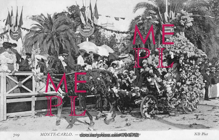  : A carriage covered in flowers. Monaco