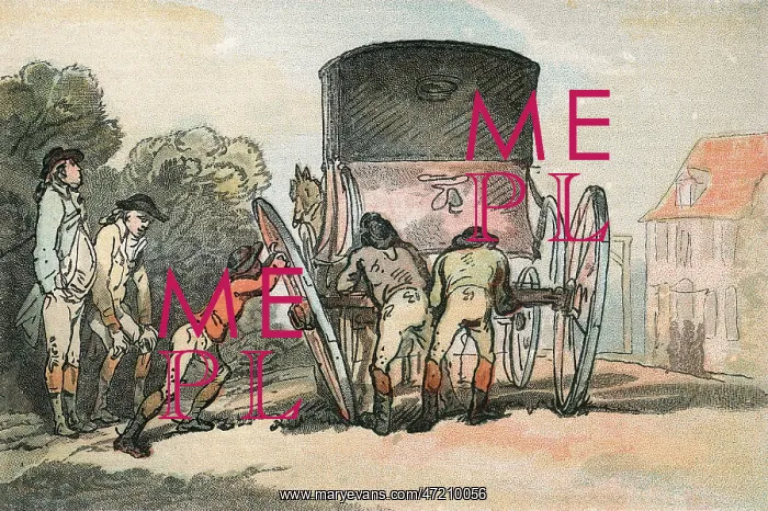 : CARRIAGE LOSES WHEEL : CARRIAGE LOSES WHEEL